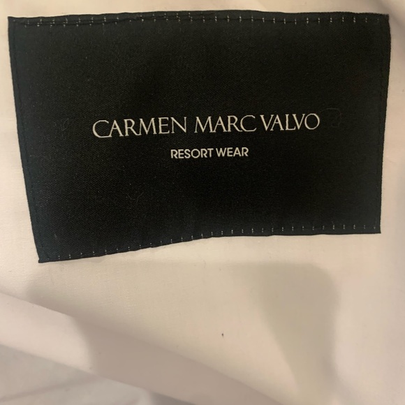 Carmen Marc Valvo black, white, navy and turquoise pool bag/ large tote bag - Picture 5 of 5